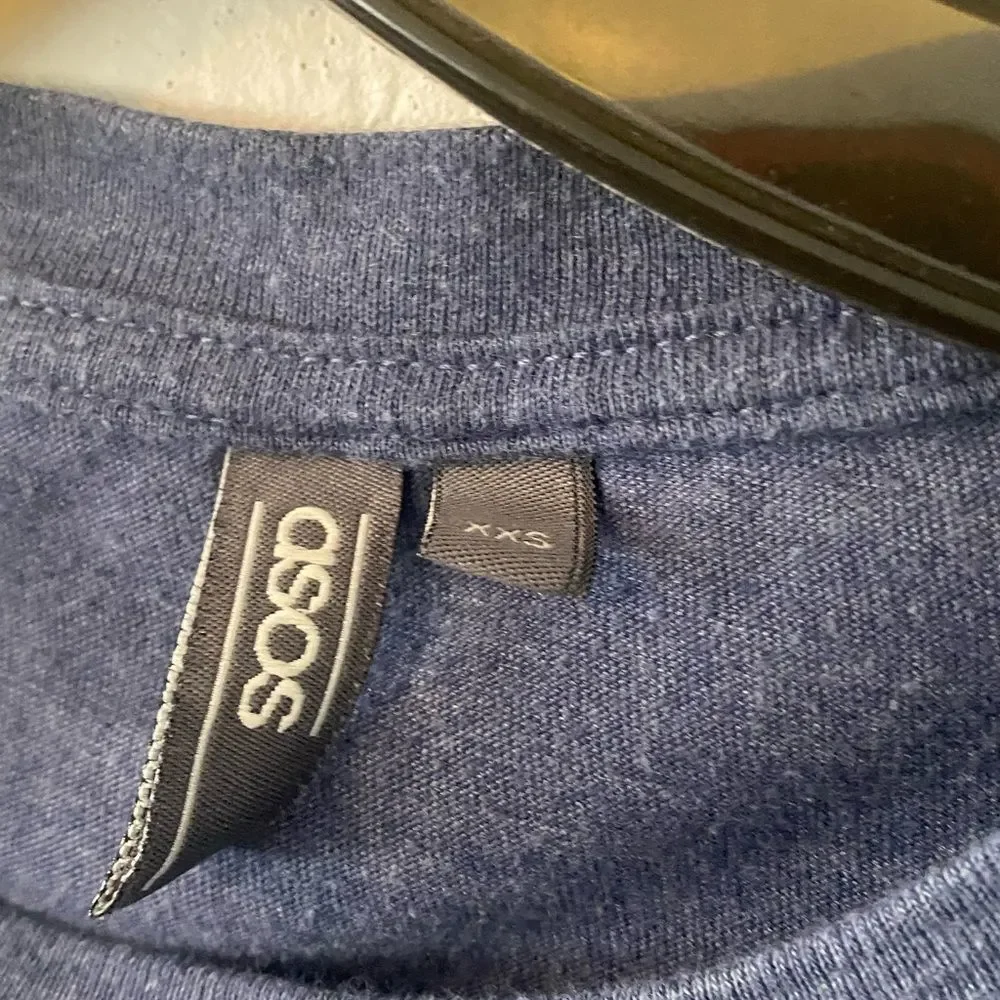 Asos Men blue short sleeve t-shirt - Picture 2 of 4